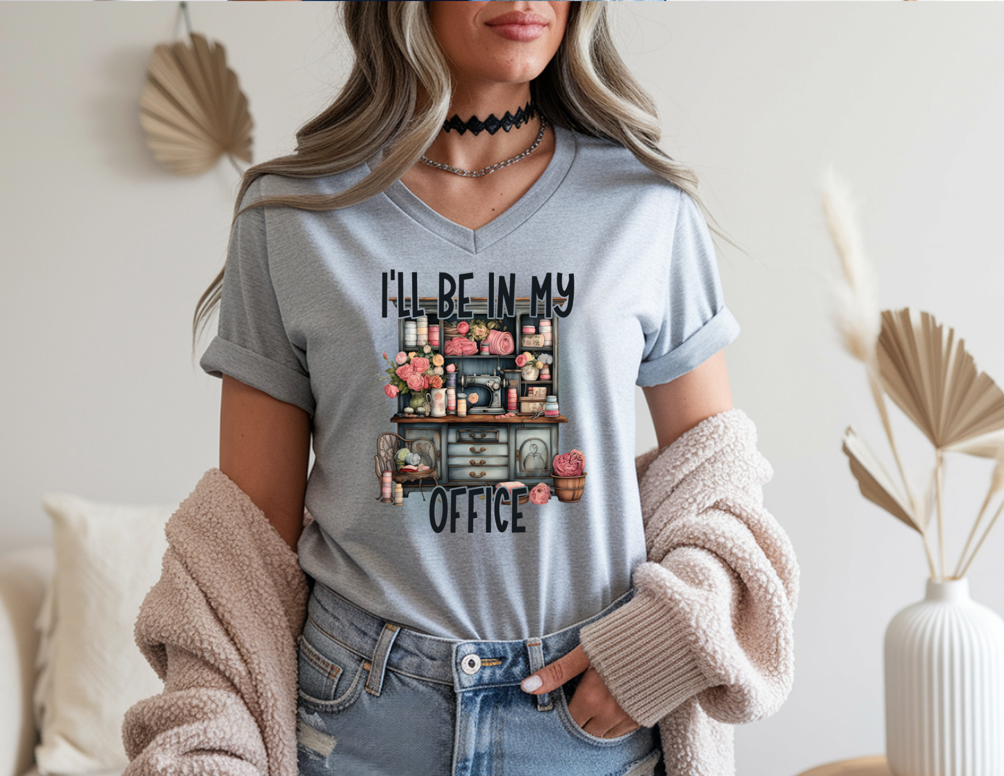 I’ll Be In My Sewing Office T-Shirt | Sewing Room Tee