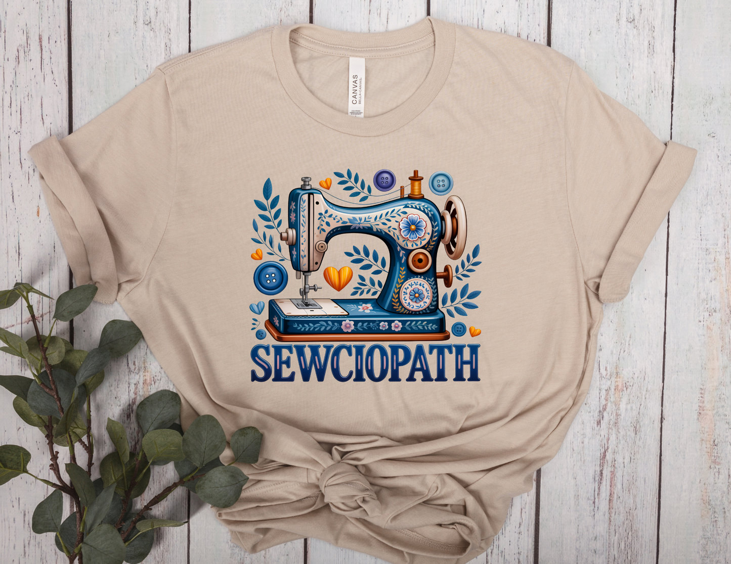 Sewciopath Sewing Machine T-Shirt | Funny Sewing Shirt