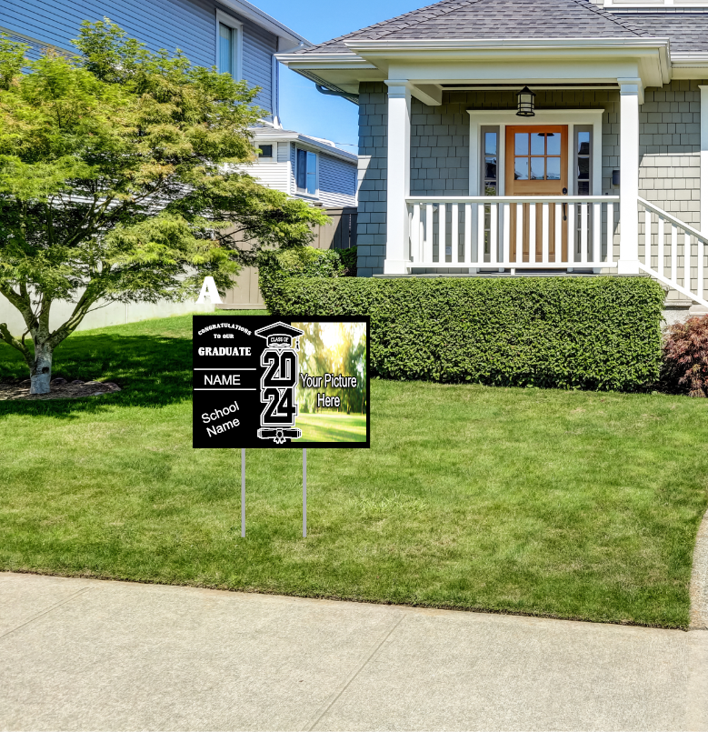 Yard signs w/metal stake