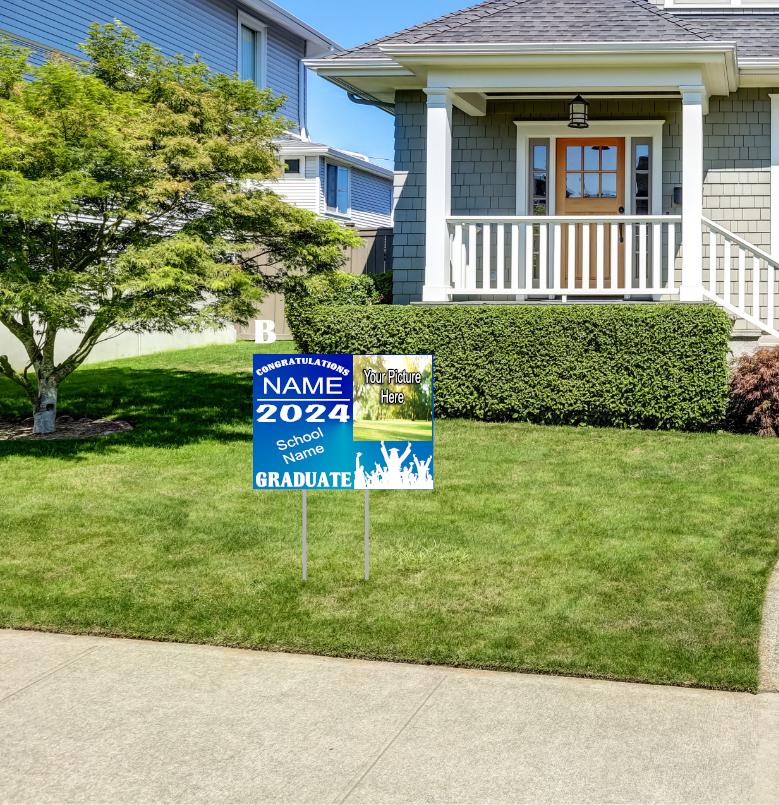 Yard signs w/metal stake