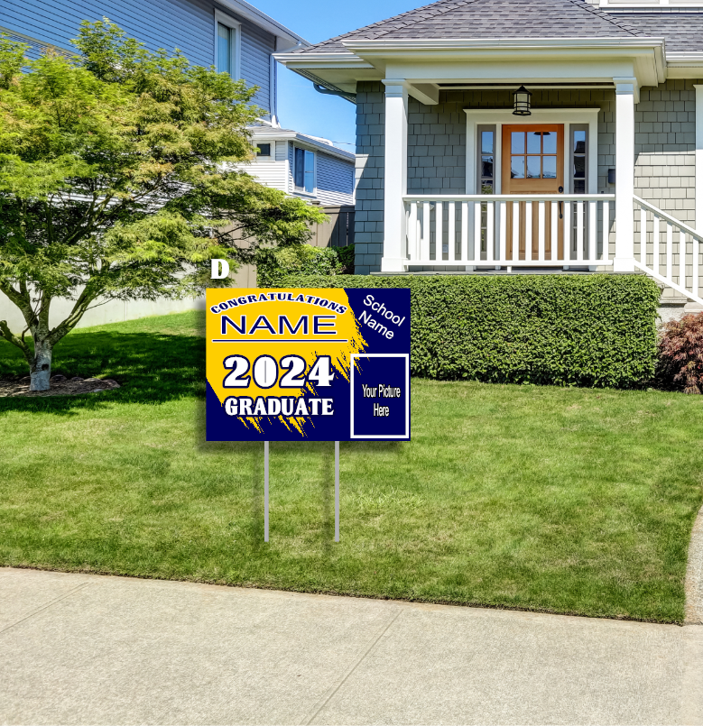 Yard signs w/metal stake